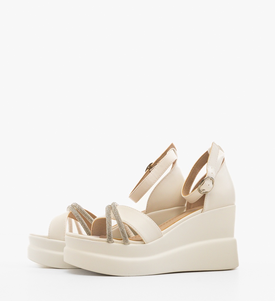 Platforme Dama Abril Albe | Confort și Stil - imagine 2