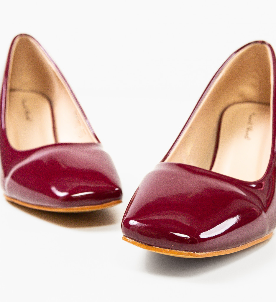 Pantofi Dama Phelps Grena | Toc Elegant si Comod - imagine 8