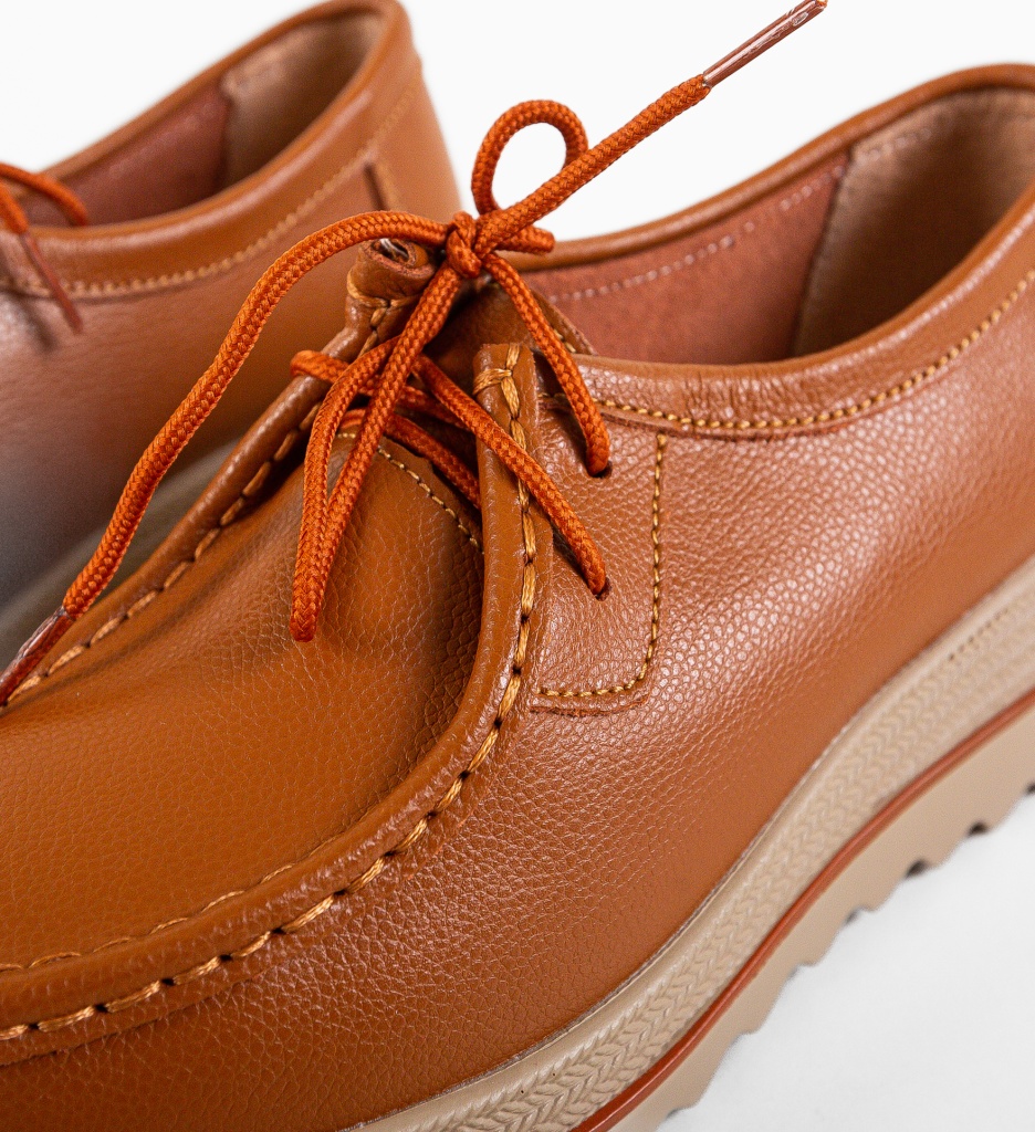 Pantofi Casual Dama Sag Camel - Confort Stilat - imagine 7