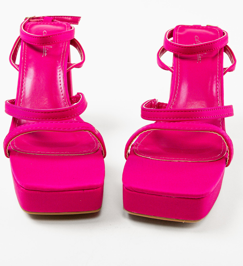 Sandale Toc Oihana Fuchsia | Stil Inconfundabil - imagine 6