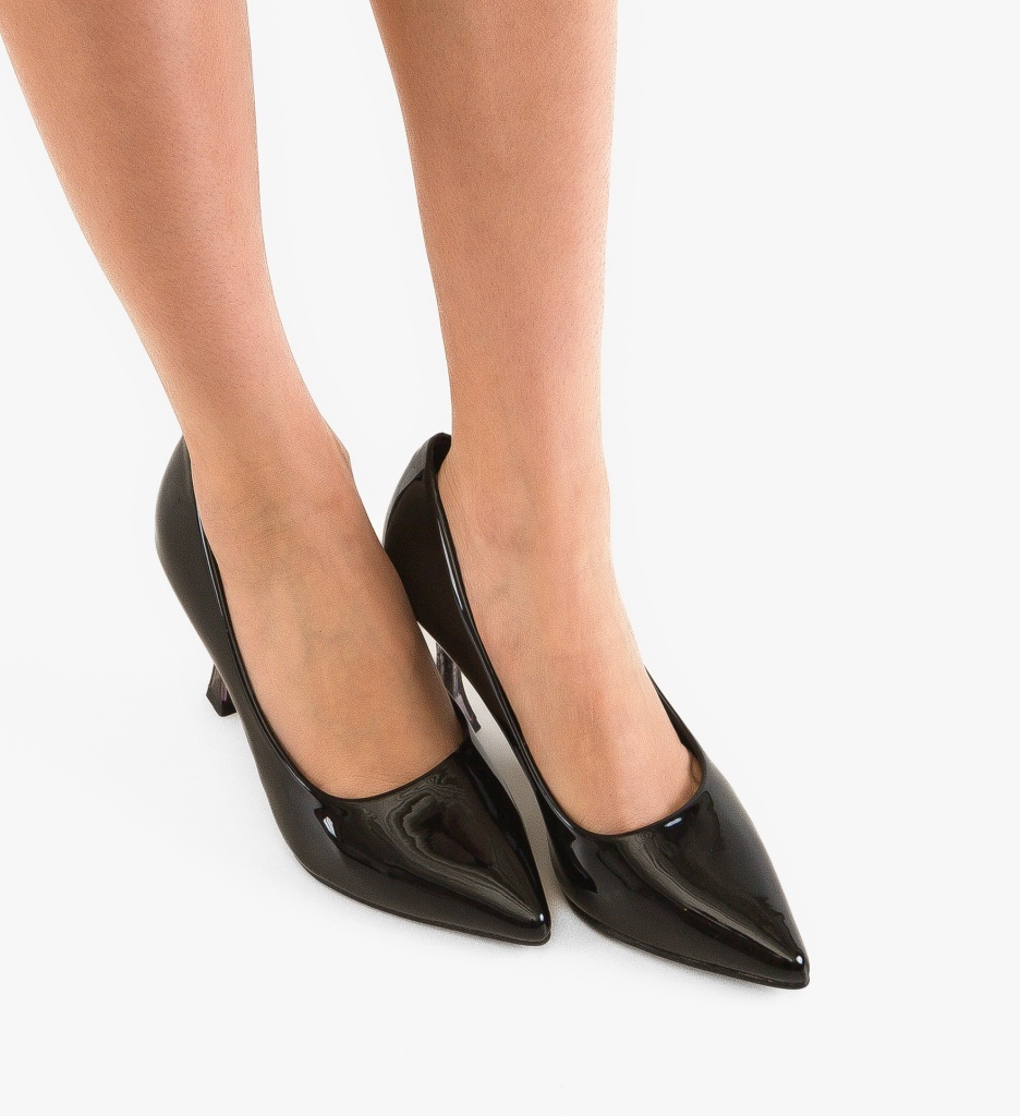 Pantofi Stiletto Negri Eleganți