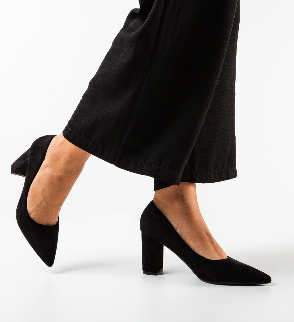 Pantofi Dama Horton Negri | Eleganță și Stil - imagine 3