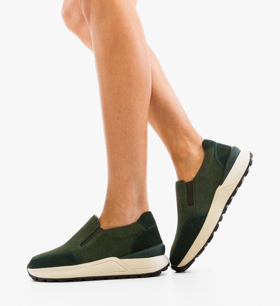 Pantofi Casual Verzi - Eleganță și Confort - imagine 2