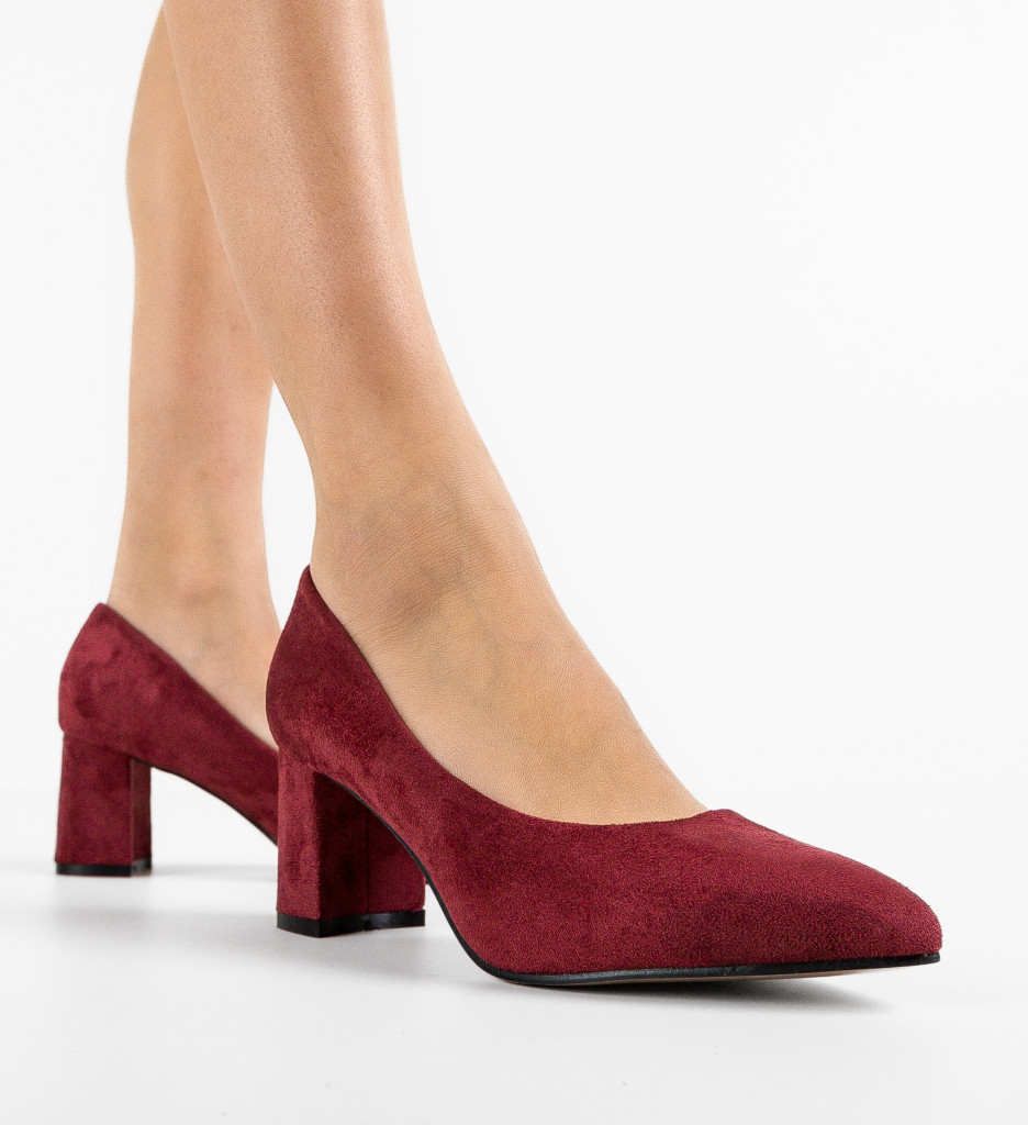 Pantofi Brook Grena - Toc Elegant pentru Ocazii