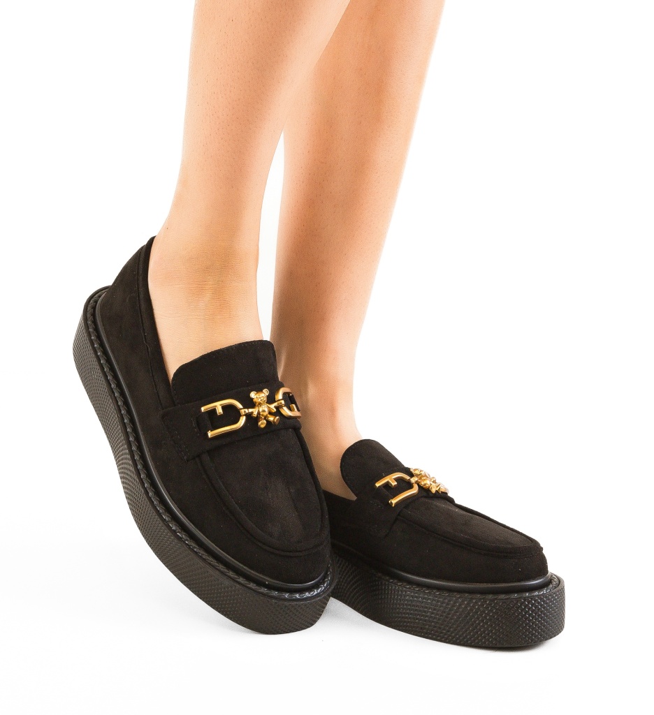 Pantofi Casual Emelia Negri - Confort și Stil - imagine 2