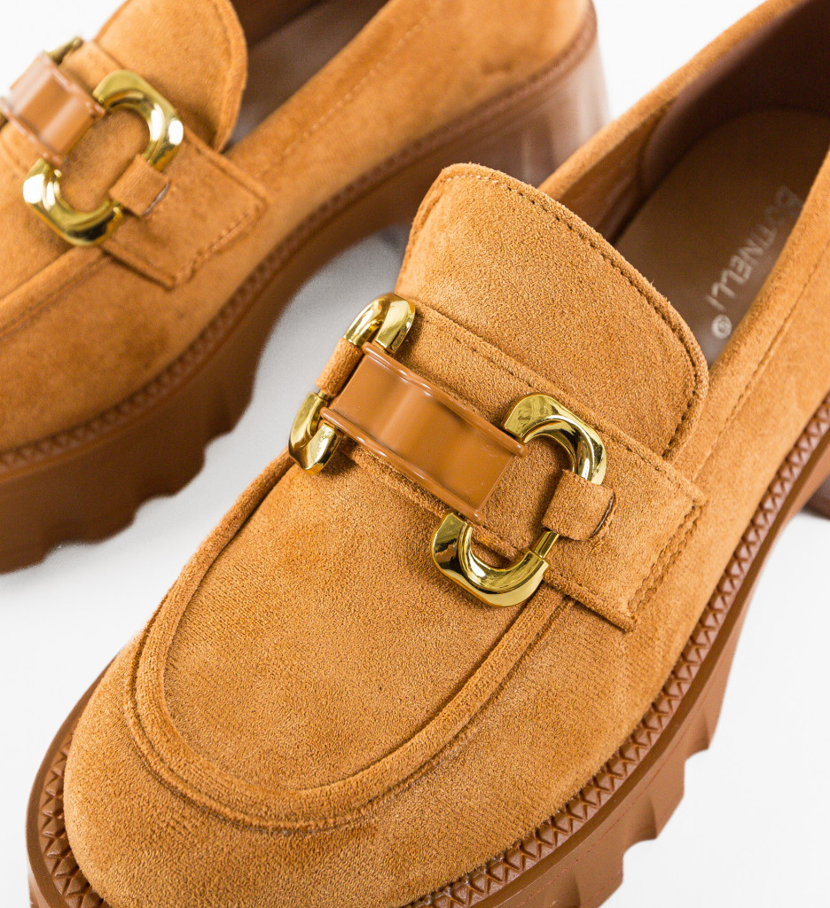 Pantofi Casual Gully Camel - Confort și Stil - imagine 6