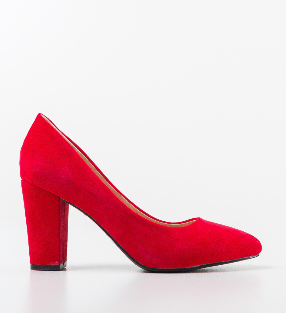Pantofi Yaba Rosii cu Toc - Eleganță Asigurată - imagine 4