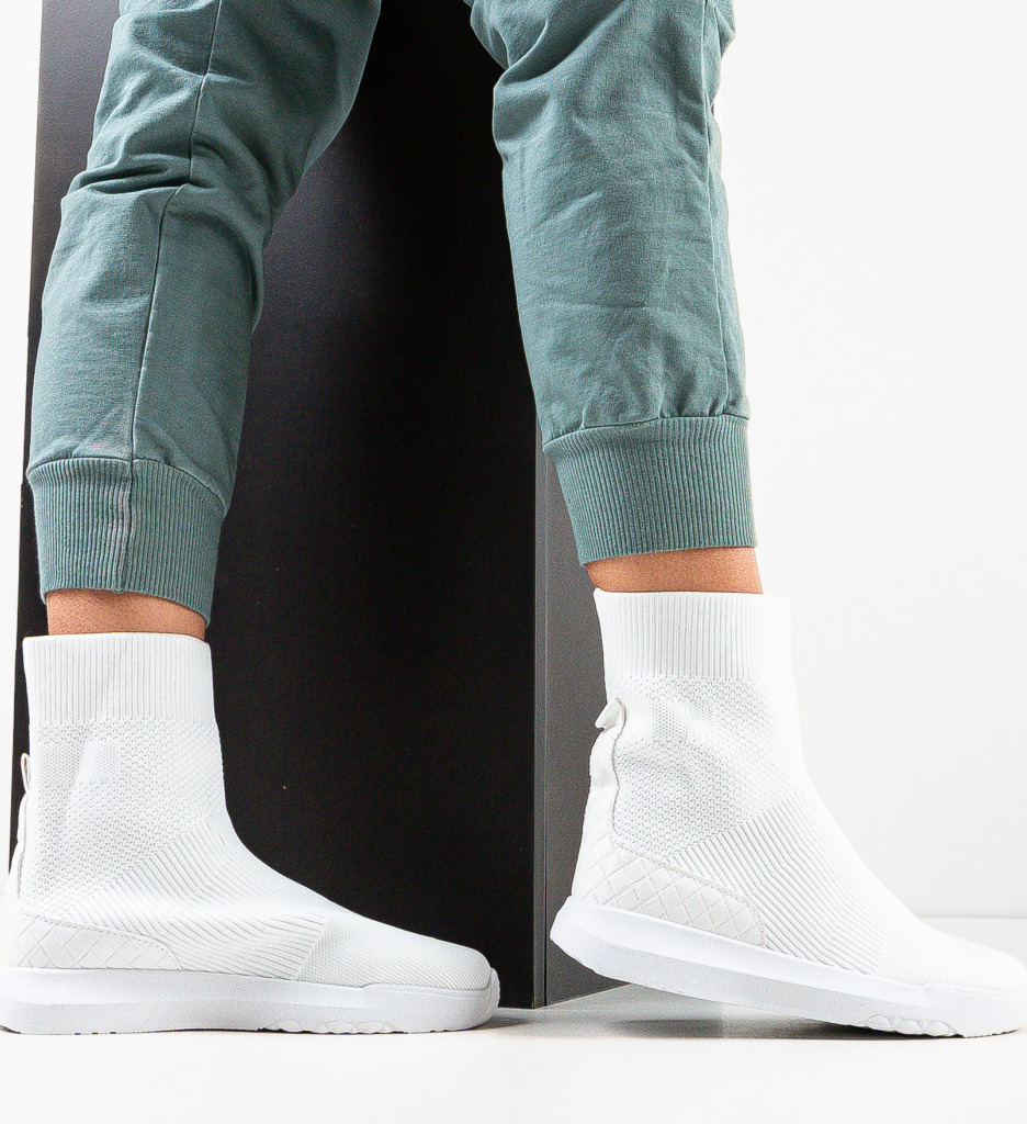 Sneakers Noor Dama Albi | Confort și Stil Modern