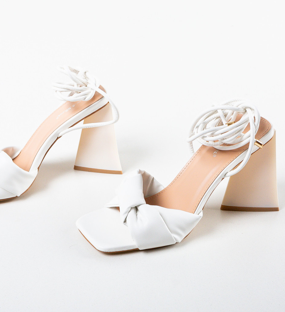 Sandale Kouma Albe cu Toc Elegante - imagine 5