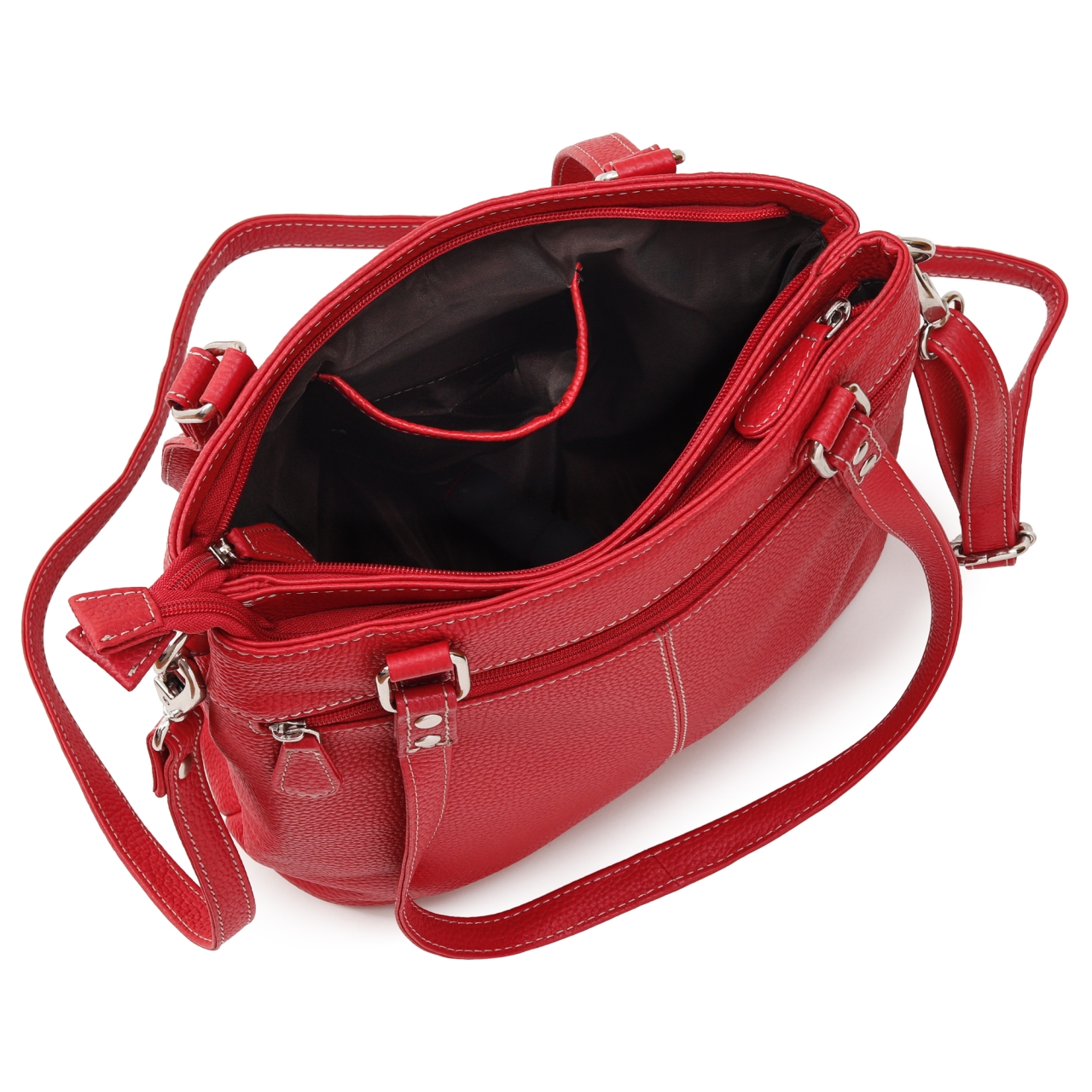 Geanta Anne GT3852 Piele Naturala Rosu - imagine 4