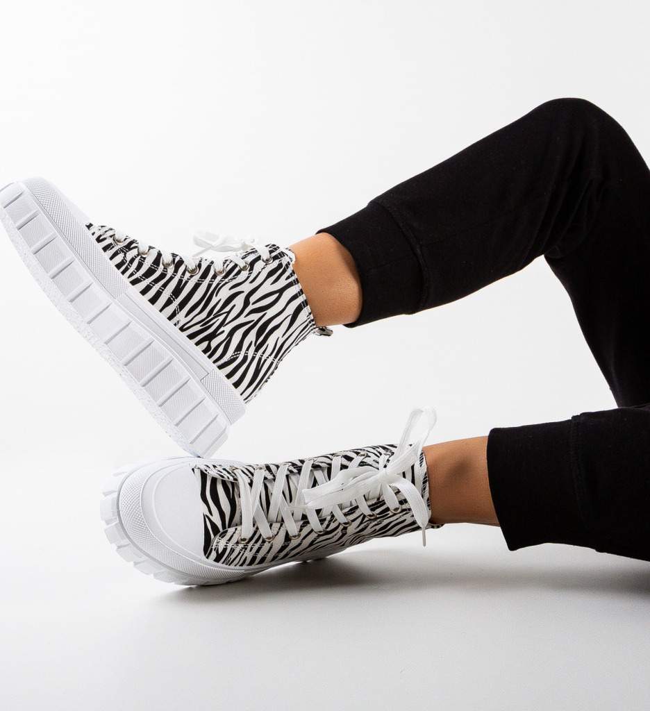 Sneakers Dama Hogg Zebra - Stil și Confort Sport - imagine 2