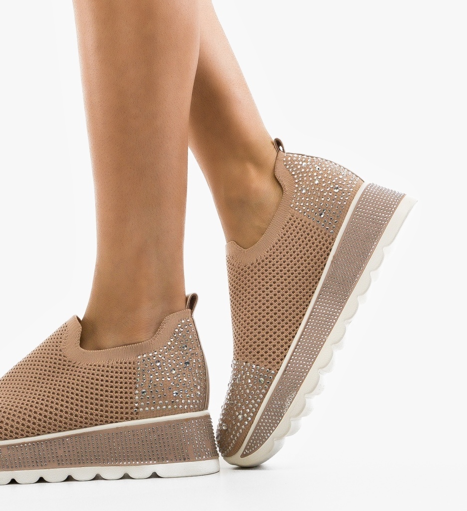 Pantofi Casual Sportif Roz - Confort Stilat - imagine 9