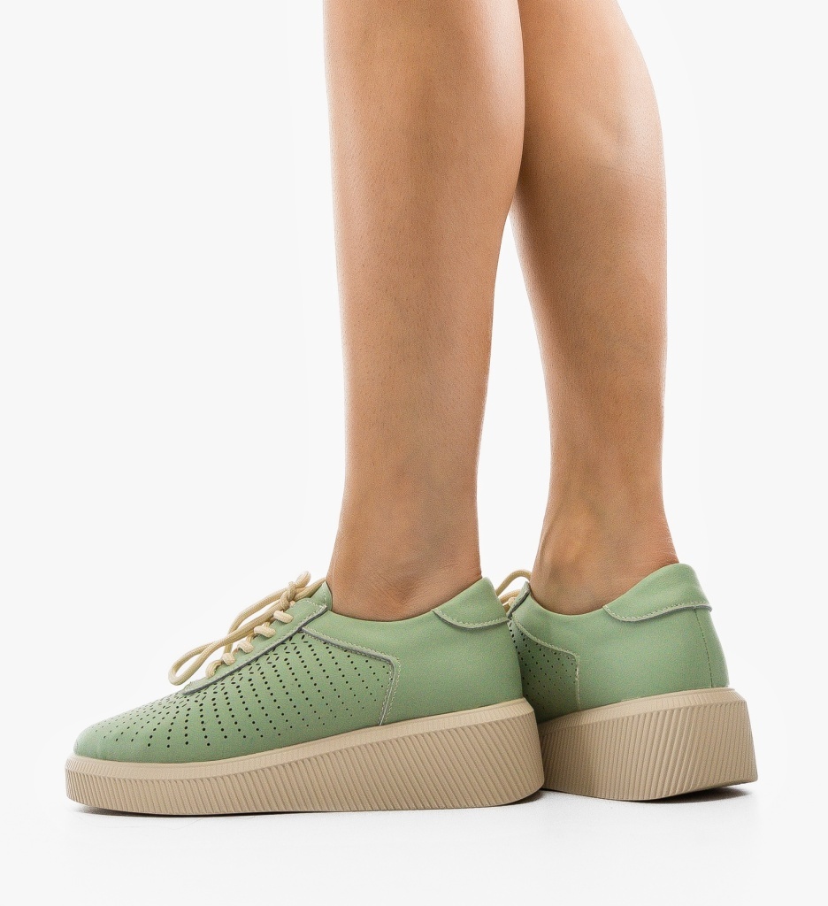 Pantofi Casual Lehe Verzi - Confort și Stil - imagine 4