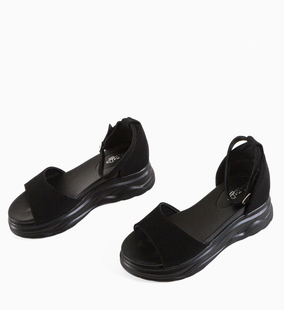 Sandale Dama Pernik Negre - Confort & Stil - imagine 7