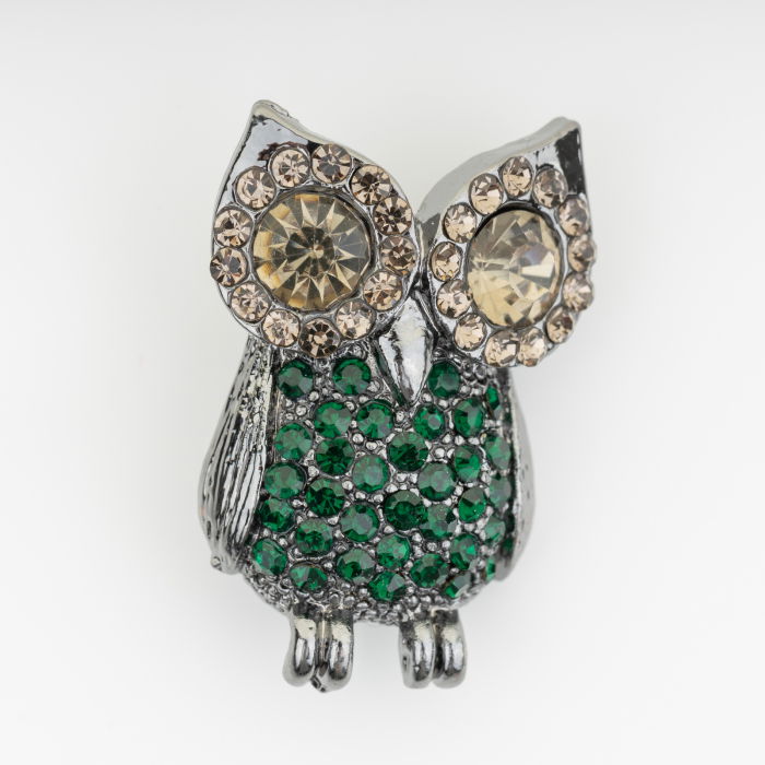 Brosa Bufnita Shopika - Eleganta Metalica