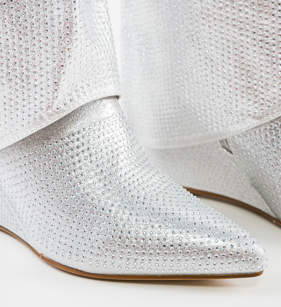 Cizme Dama Murcatto Argintii | Eleganță Remarcabilă - imagine 6