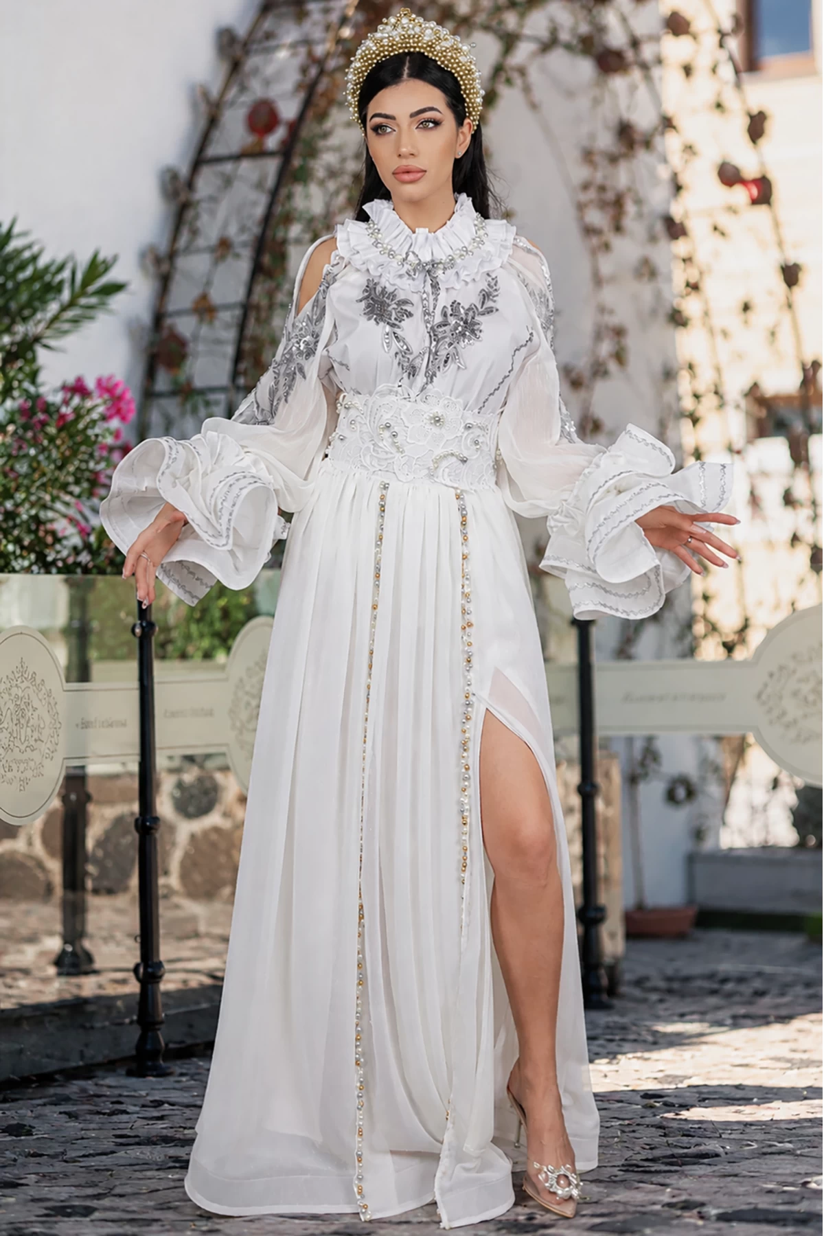 Fusta Eleganta Legendaria cu Perle Ivoire - imagine 2