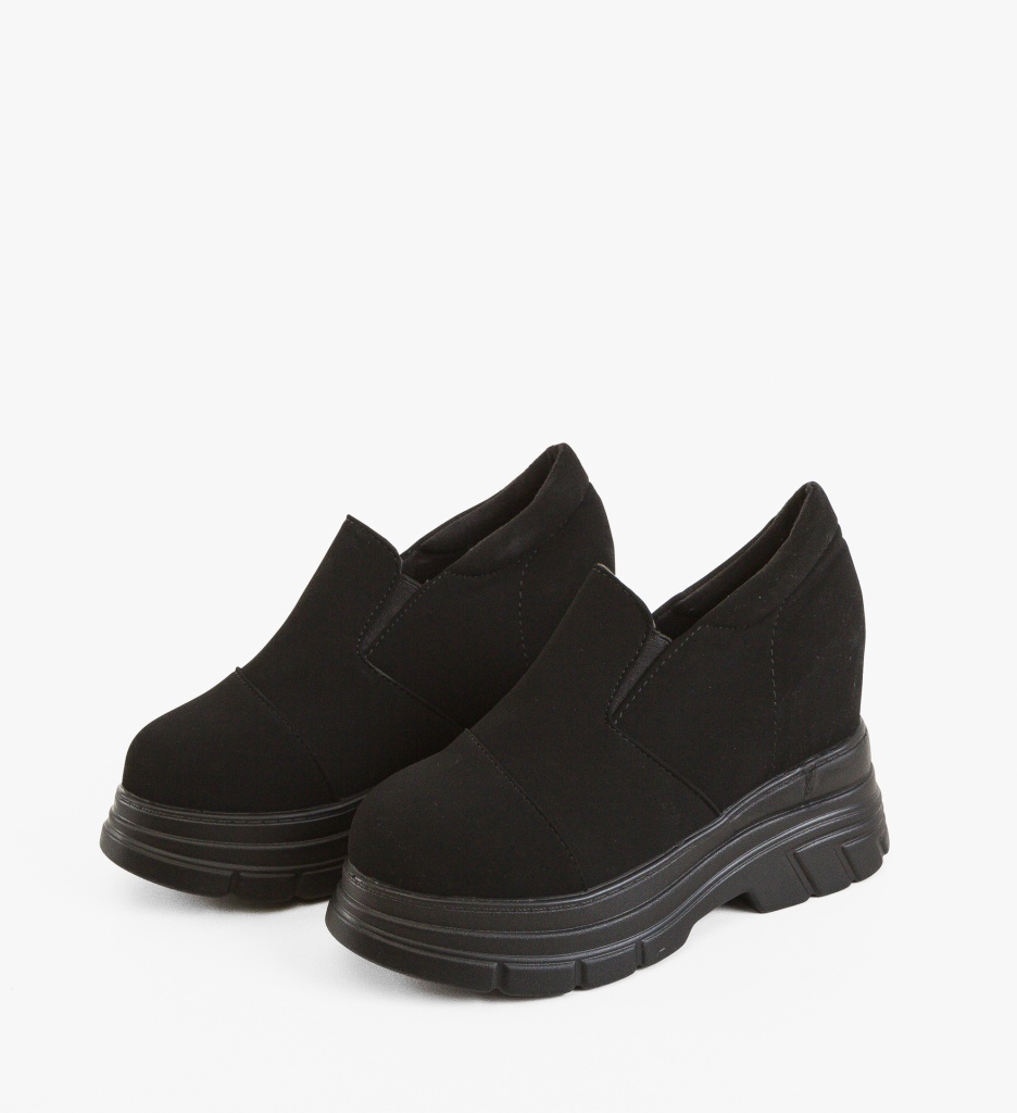 Pantofi Casual Dama Lamzay Negri - Confort & Stil - imagine 6