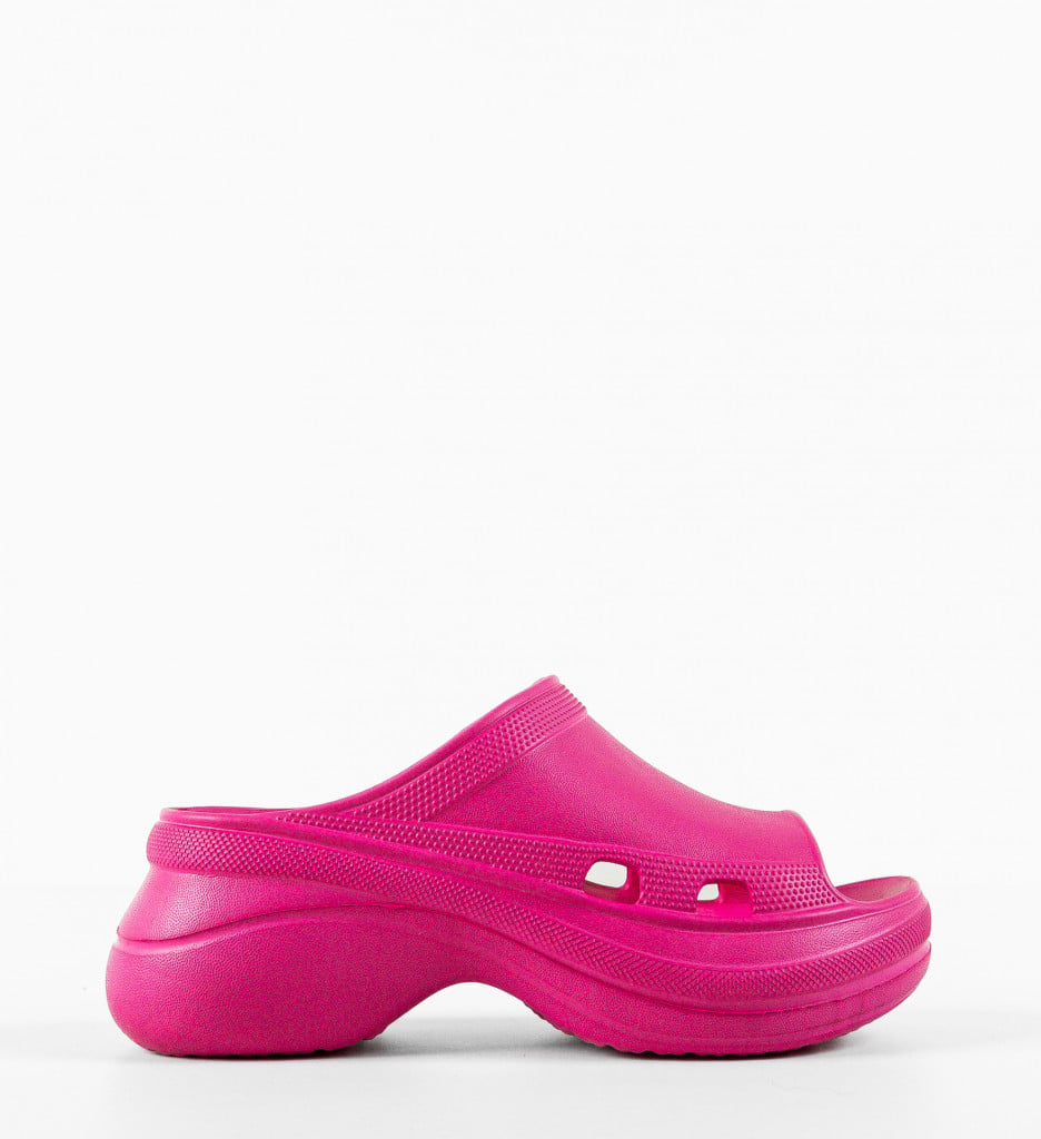 Papuci Dama Fuchsia | Confort și Stil Lin - imagine 7