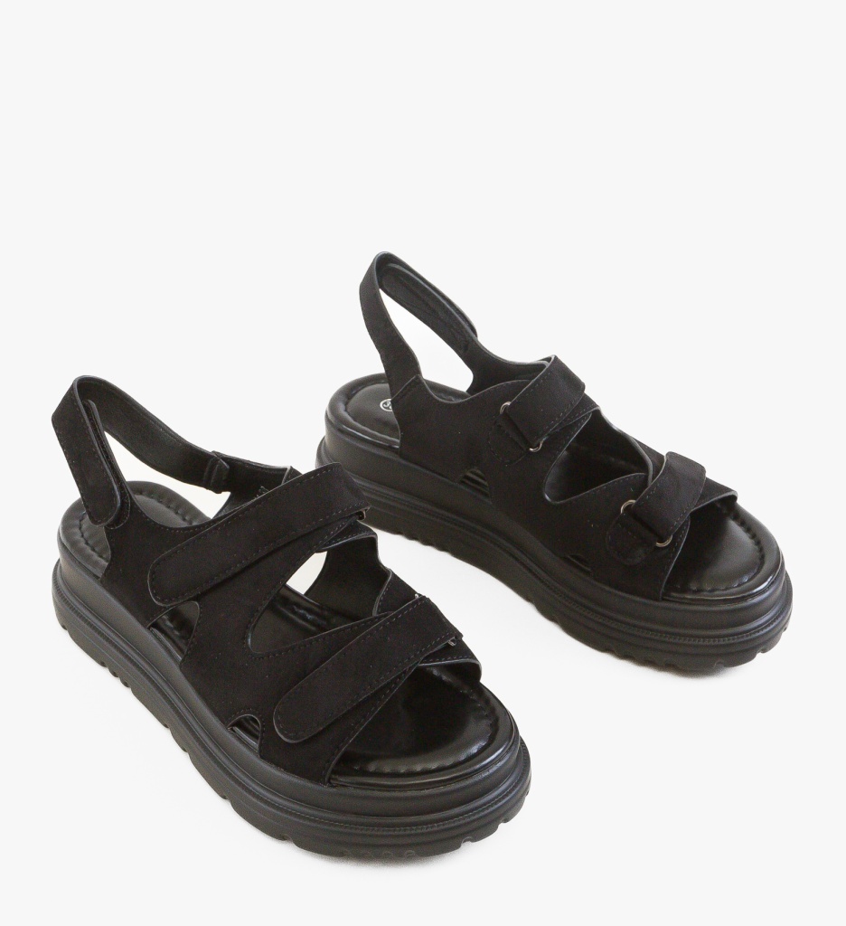 Sandale Dama Derya Negre Elegante - imagine 2