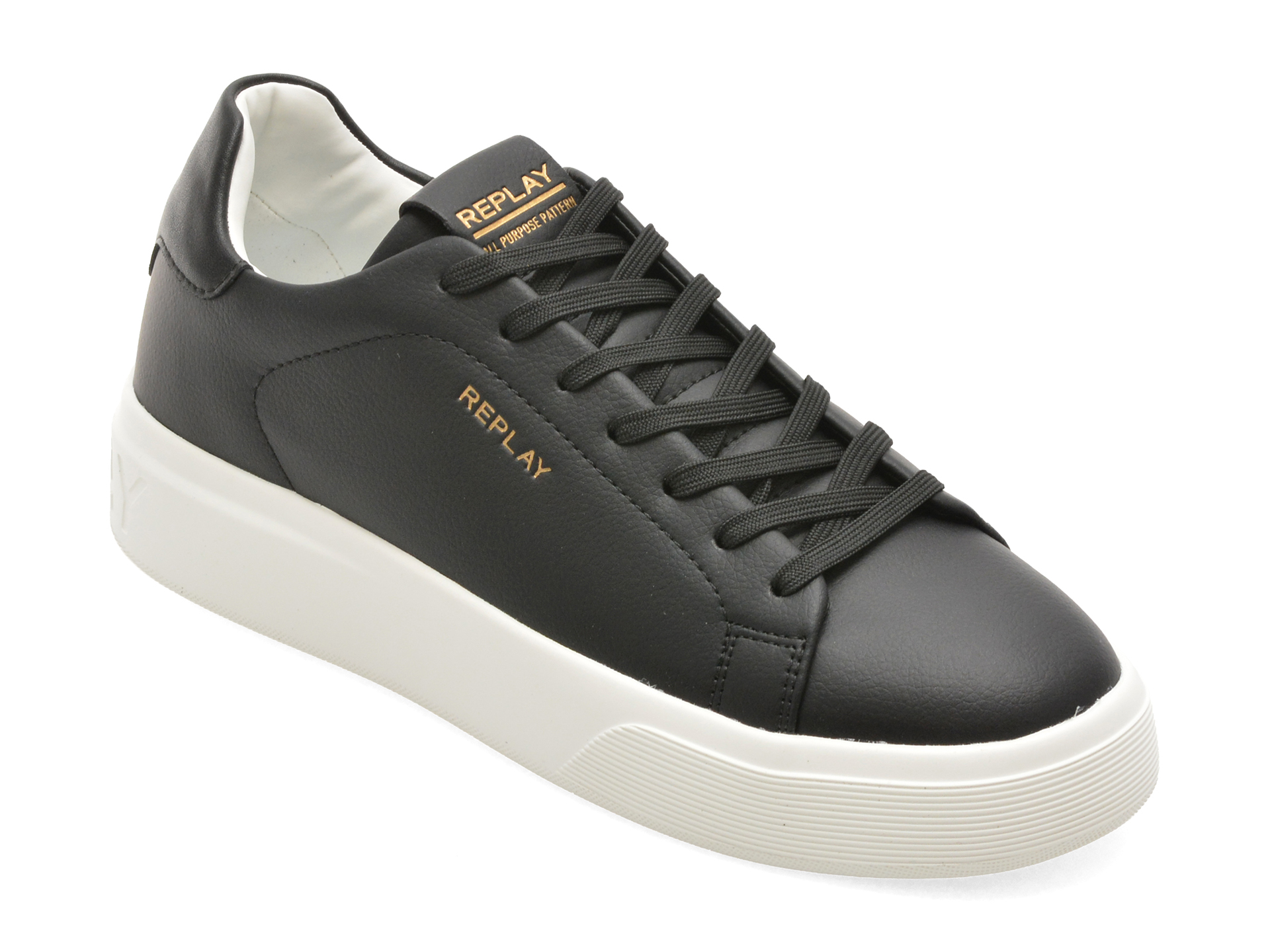 Pantofi Sport REPLAY Negri din Piele Naturală