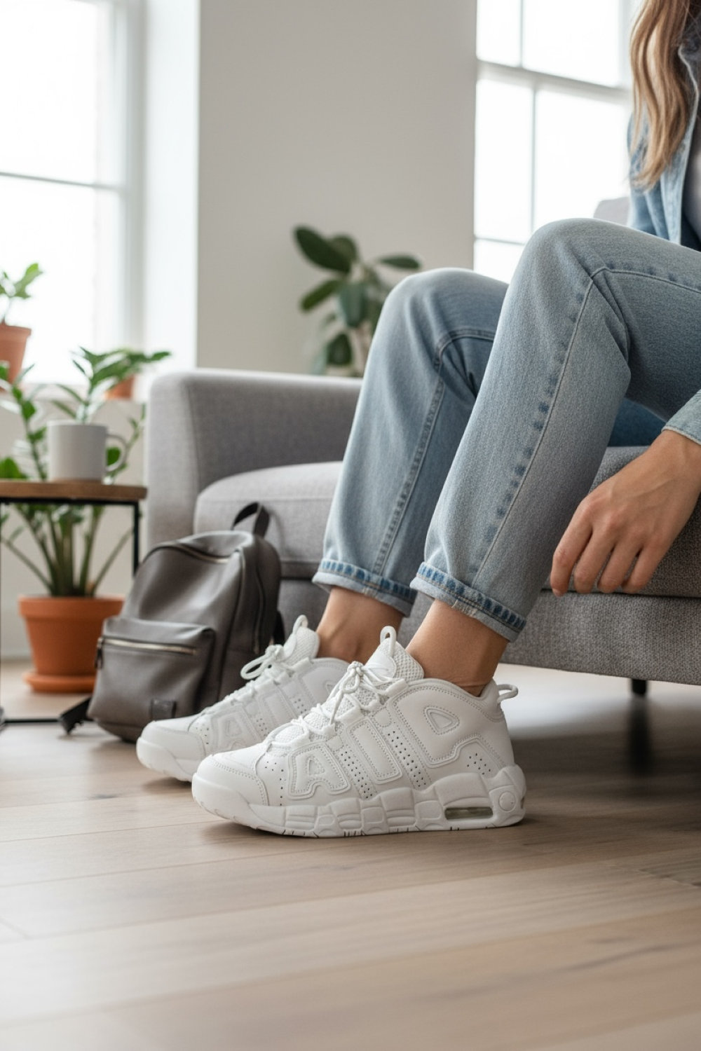 Adidasi Dama Albi Inalti AIR50 | Stil si Confort