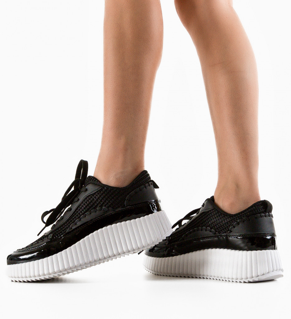 Pantofi Sport Duffy Stein Negri - Confort Superior