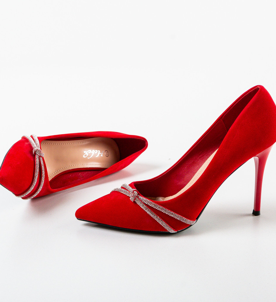 Pantofi Norah Rosii - Eleganță și Stil - imagine 5