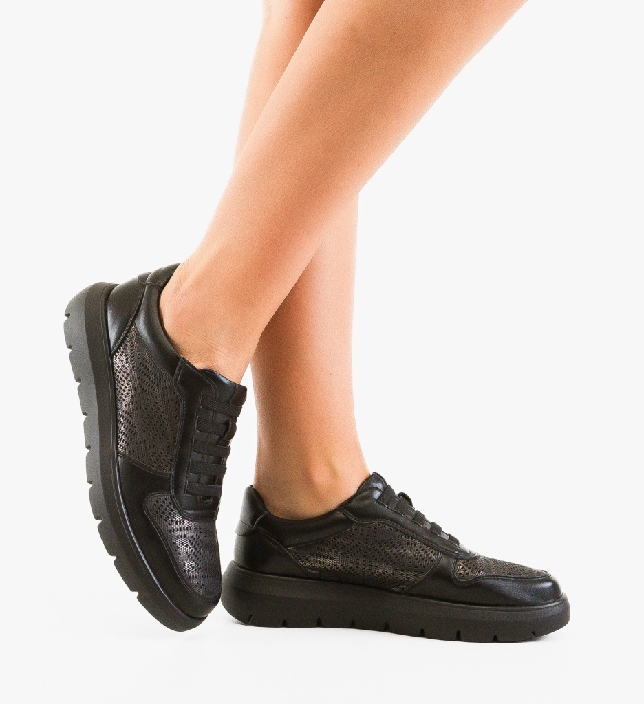 Pantofi Casual Philim Negru – Confort Stilat - imagine 5
