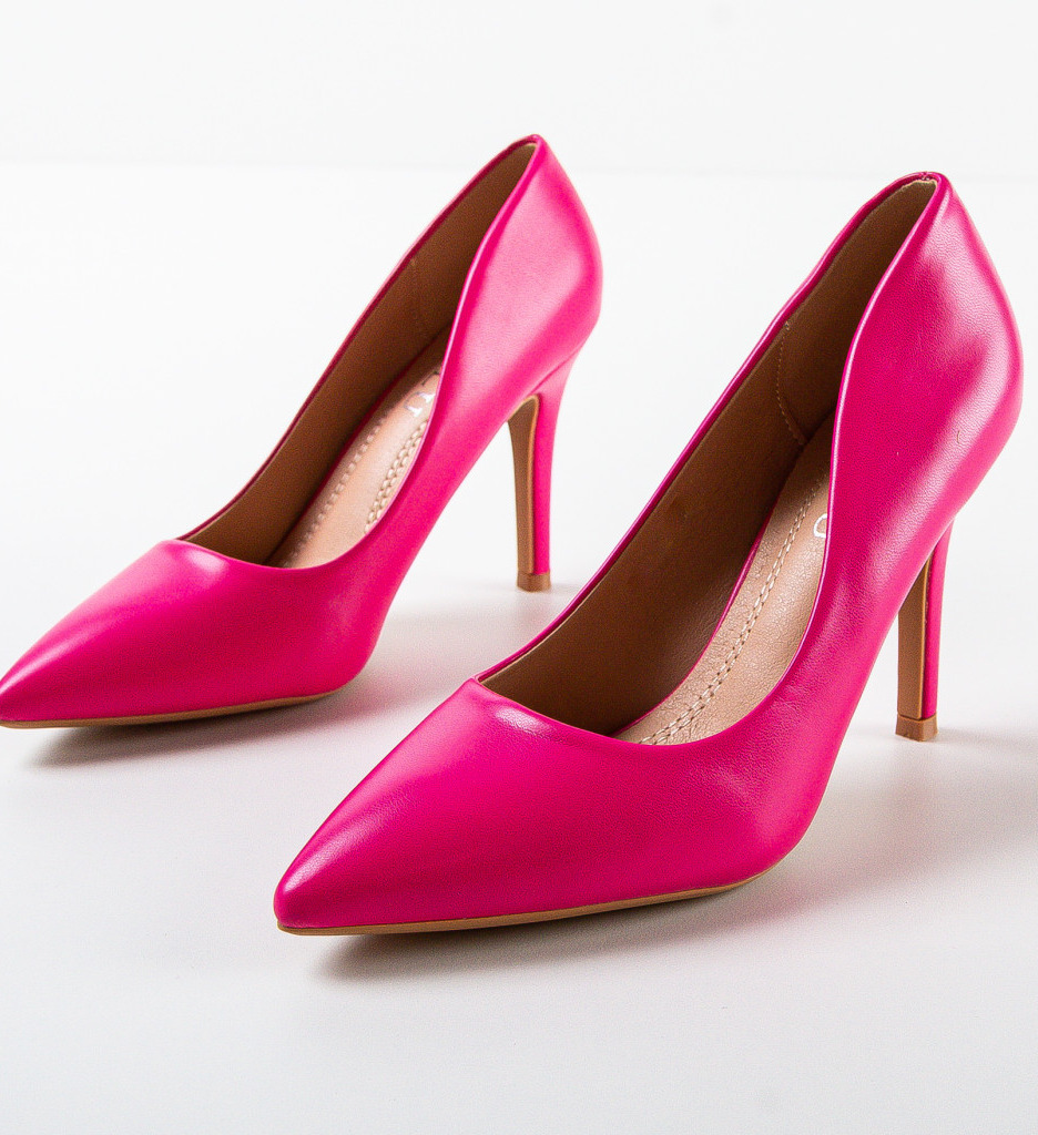 Pantofi Dama Fuchsia cu Toc - Stil și Eleganță - imagine 5