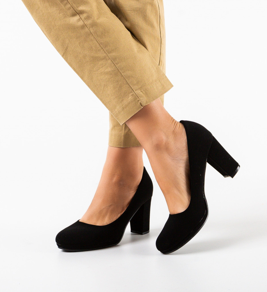 Pantofi Dama Izpo Negri - Eleganță și Stil - imagine 3