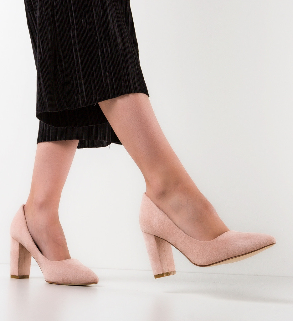 Pantofi Genta Roz cu Toc - Eleganță și Stil - imagine 3