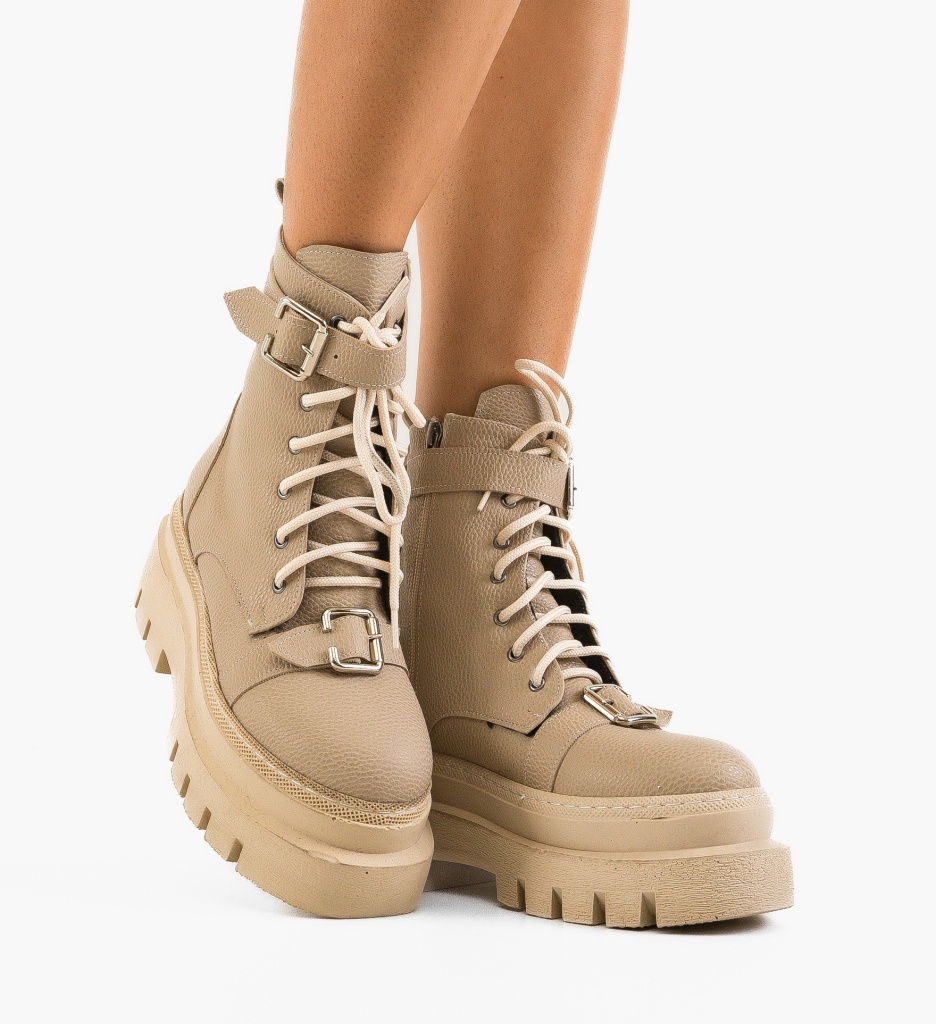 Ghete Dama Sorcer Khaki | Stil si Confort - imagine 3