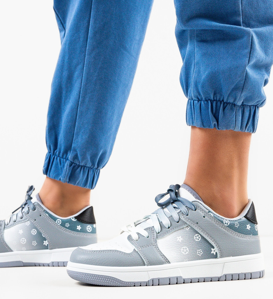 Sneakers Dama Kobe Gri - Confort și Stil - imagine 3