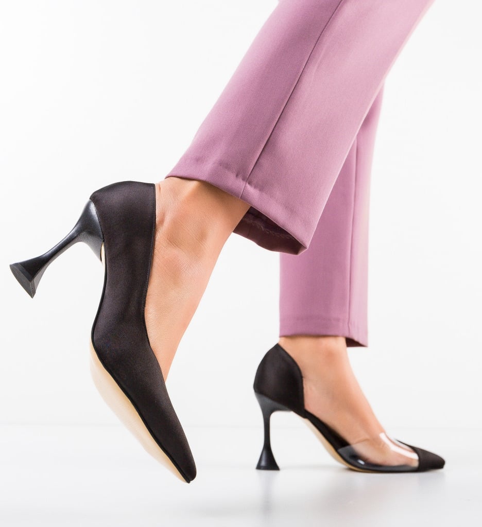 Pantofi Negri cu Toc | Eleganță și Confort - imagine 2