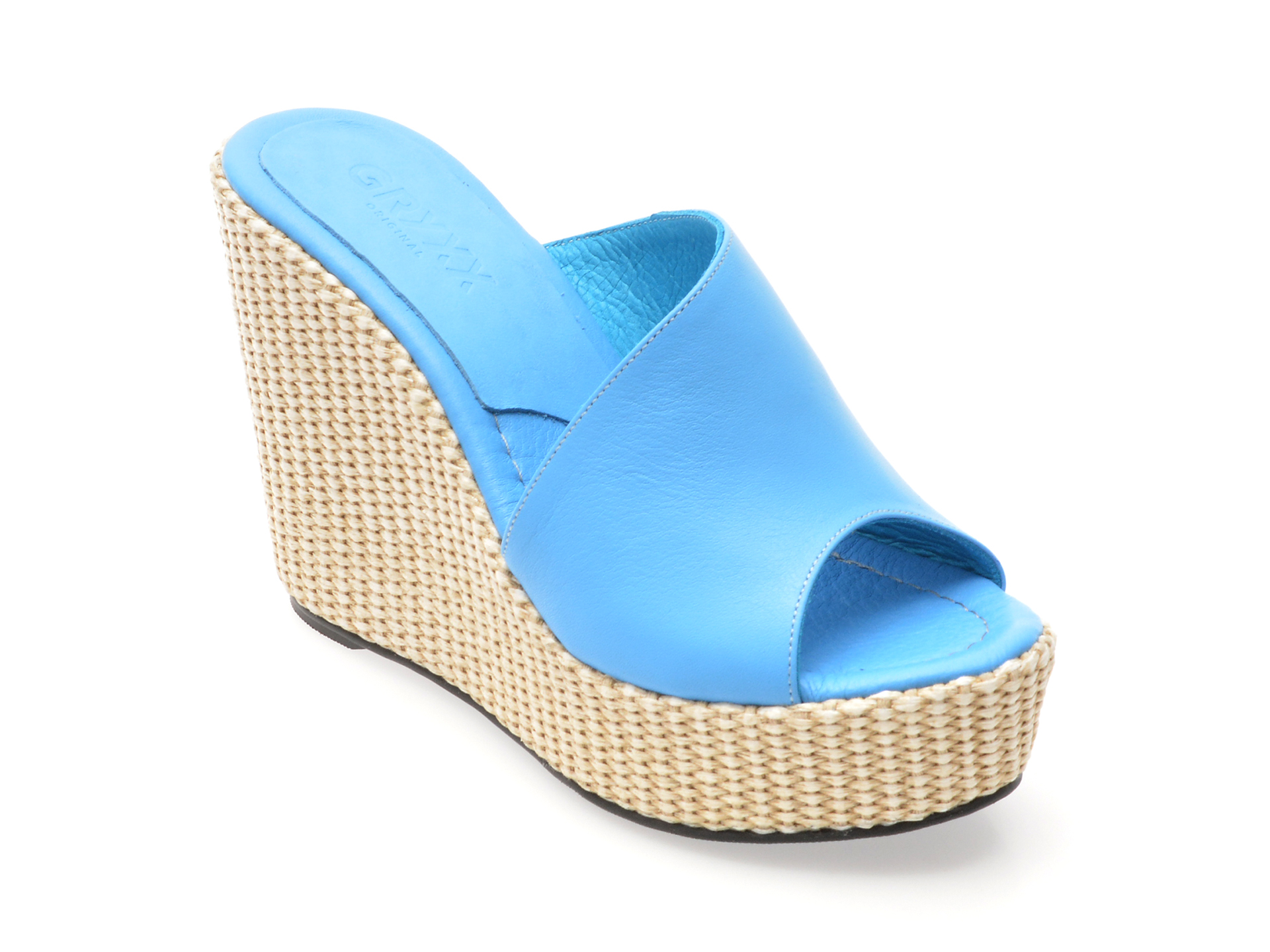 Papuci Gryxx din Piele Naturală Bleumarin