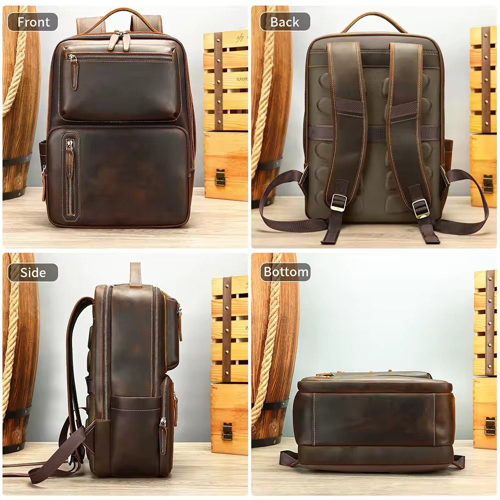 Rucsac Barbati Delis Mael GT3327 Piele Naturala - imagine 3