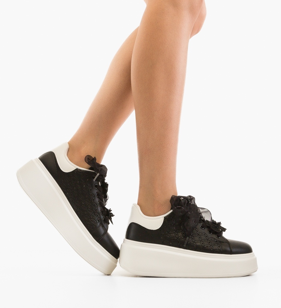 Sneakers Diflor Negri - Confort și Stil - imagine 2