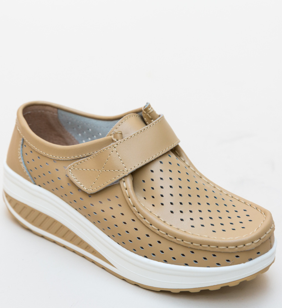 Pantofi Casual Bozta Bej - Confort și Stil - imagine 4
