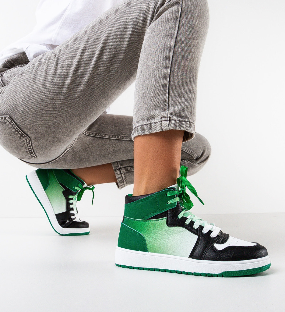 Sneakers Dama Verzi | Confort & Stil Modern - imagine 2
