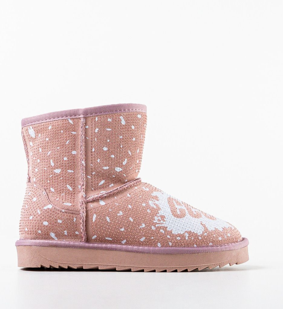 Cizme Tip Ugg Forrest Roz - Confort și Stil - imagine 4