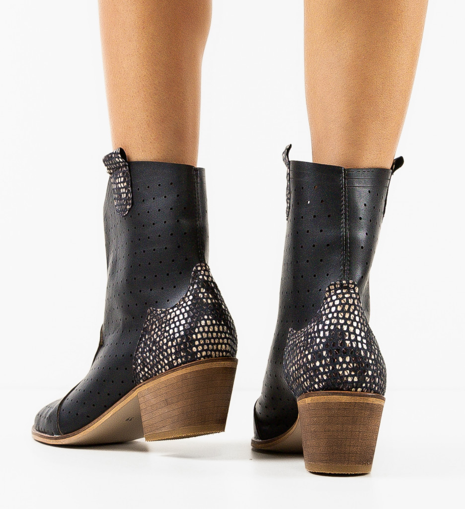 Botine Dama Mixdor Negre - Eleganță și Stil