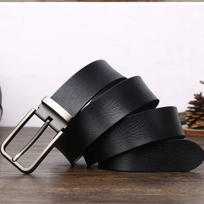 Curea Piele Naturală Delis C-160 Negru - imagine 2