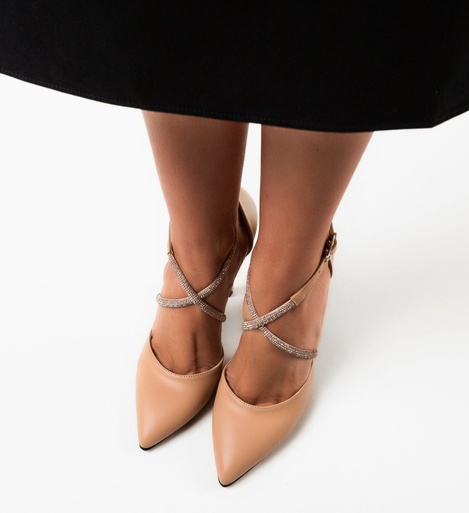 Pantofi cu Toc Onaza Nude | Eleganță și Confort