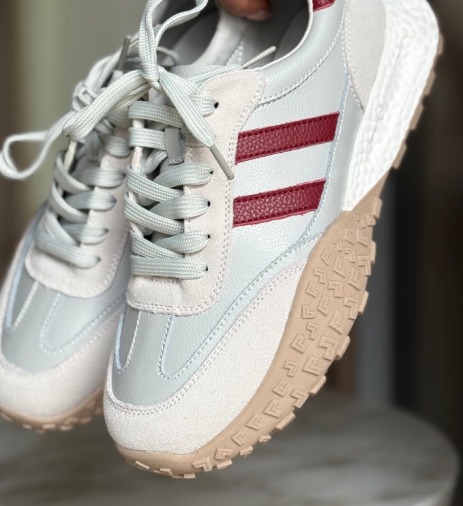 Sneakers Forale Gri - Confort și Stil Sport - imagine 2