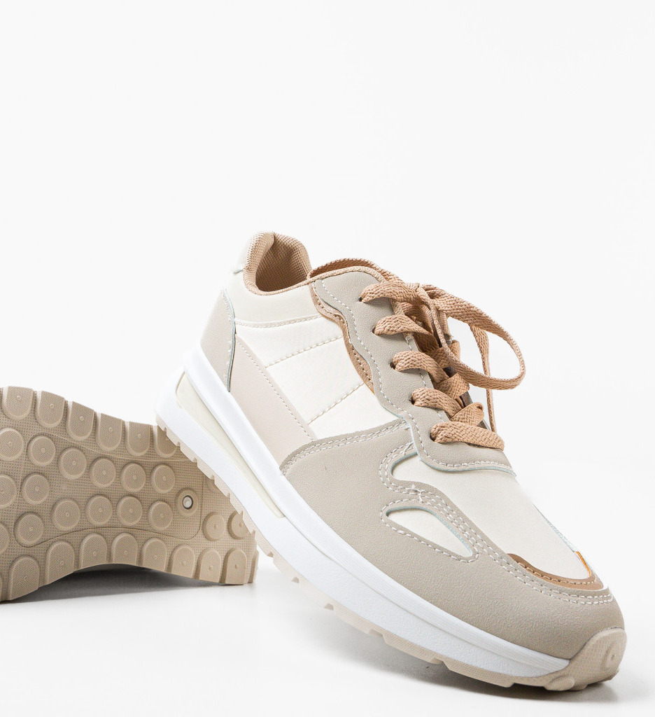 Sneakers dama Martin Bej - Confort și Stil - imagine 6