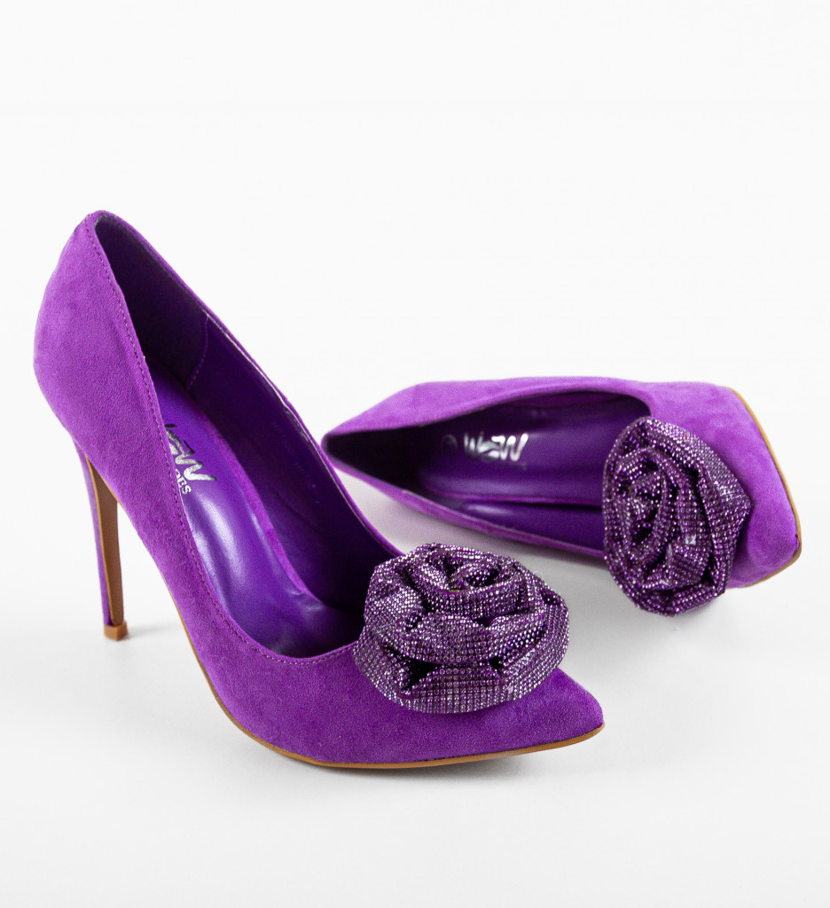 Pantofi Dama Brany Mov - Eleganță și Stil - imagine 6