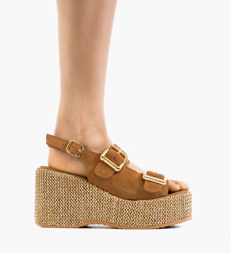 Sandale Dama Boreas Camel - Eleganță și Confort - imagine 6
