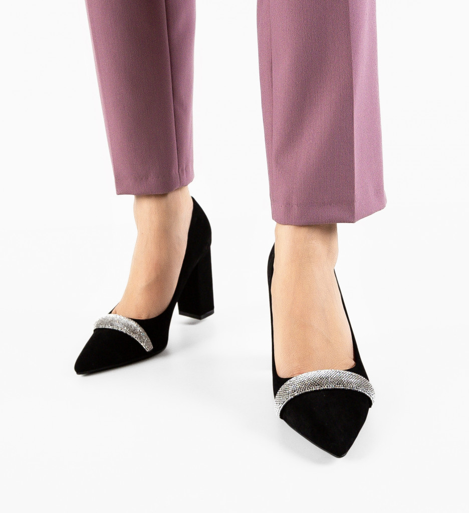 Pantofi dama Potte Negri - Eleganță și Confort - imagine 2