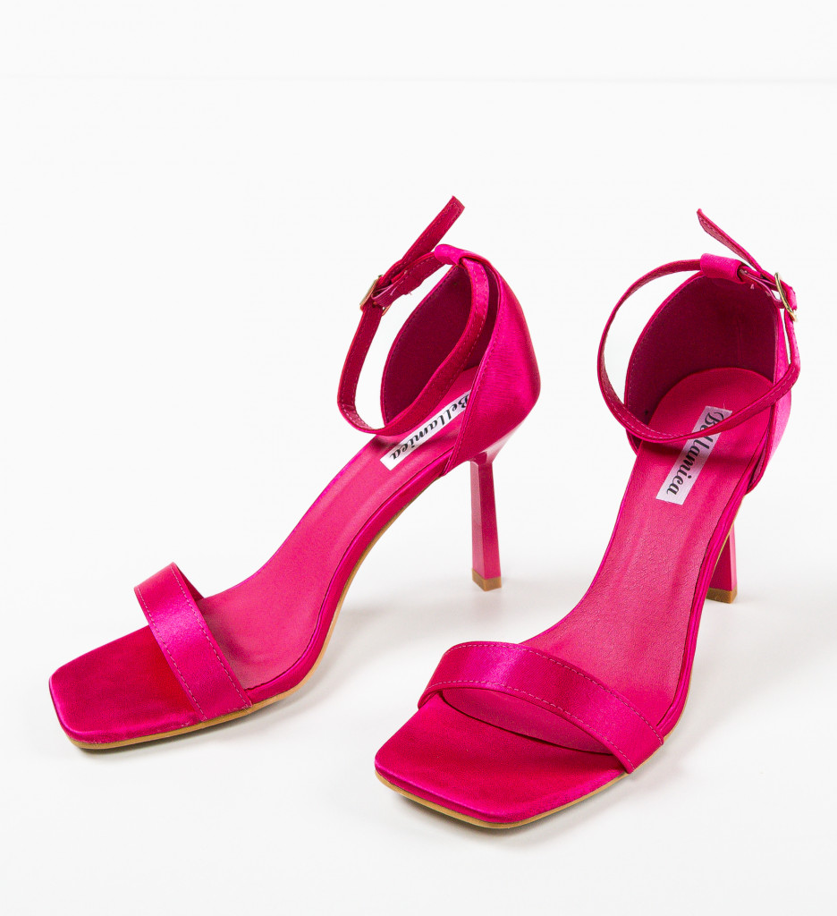 Sandale cu Toc Itumele Fuchsia - Eleganță și Stil - imagine 6